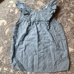 3/$12 H&M Light Blue Embroidered Top